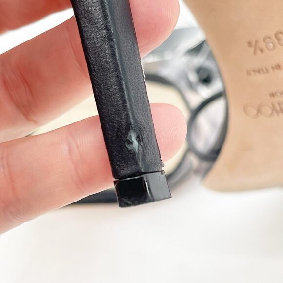 Jimmy Choo Black Saskia 85 Embellished Floral PVC Slip-On Sandal Heels IT 39.5 - Picture 9 of 11